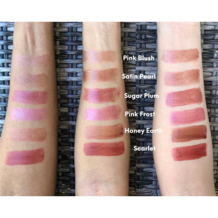 Lip and Cheek Tint Swatches